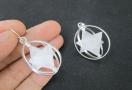 Rose Quartz Spinning Merkaba Star Pendant